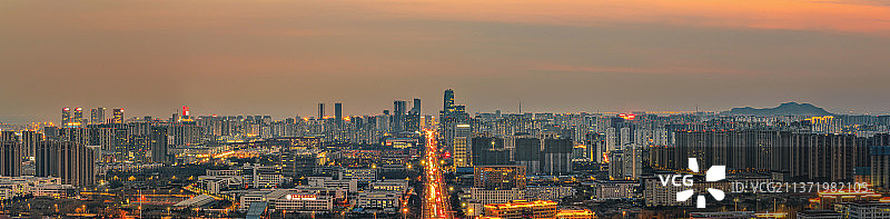 日照新市区夜景图片素材