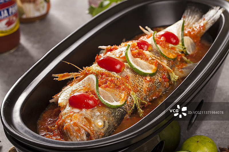 泰国酸辣柠檬鱼图片素材