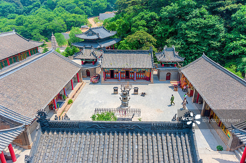 中国辽宁鞍山千山仙人台五龙宫图片素材