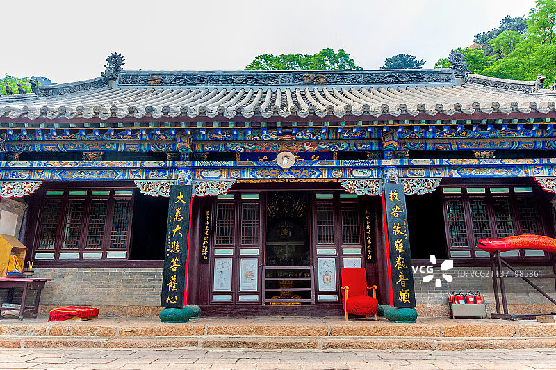 中国辽宁鞍山千山仙人台中会寺图片素材
