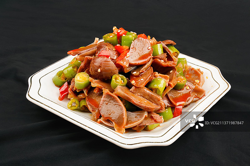 中餐美食-凉拌鸡胗图片素材