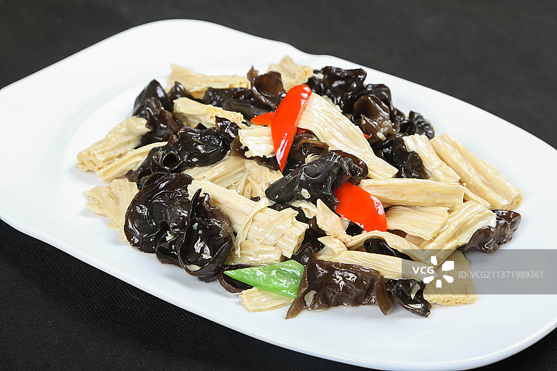 中餐美食-小炒木耳图片素材