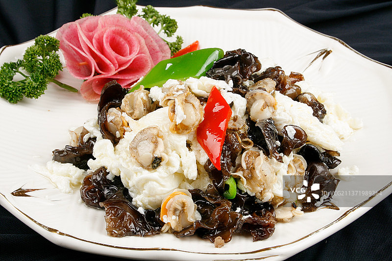 中餐美食-小炒木耳图片素材