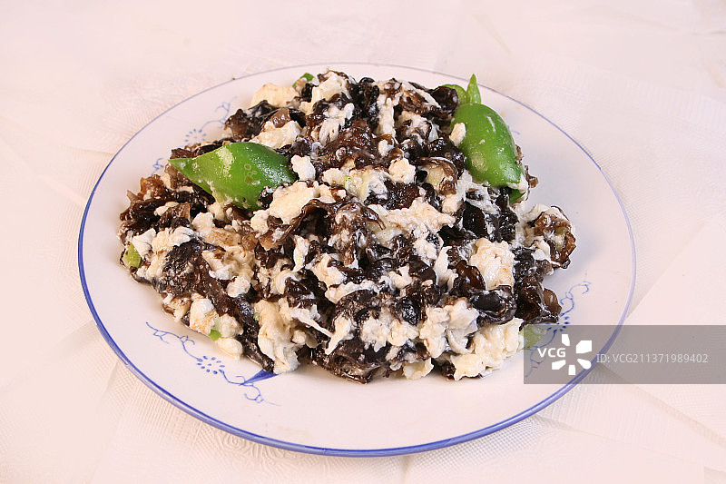 中餐美食-小炒木耳图片素材