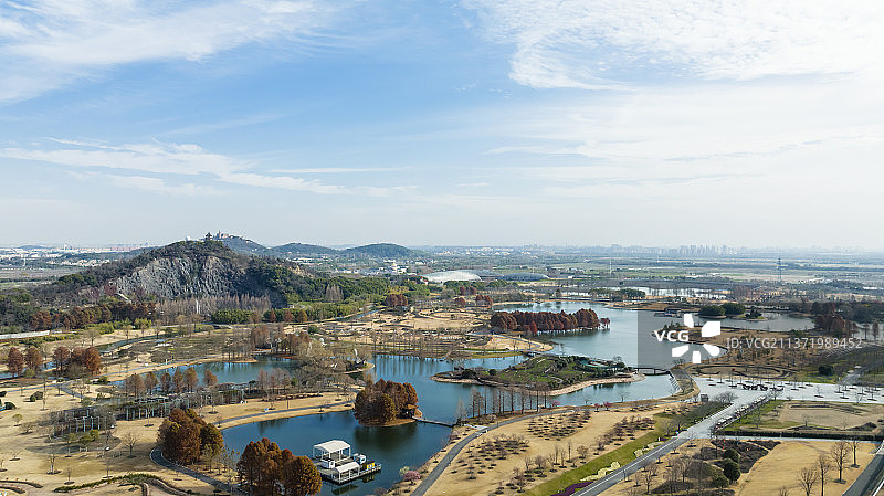 航拍上海辰山植物园图片素材