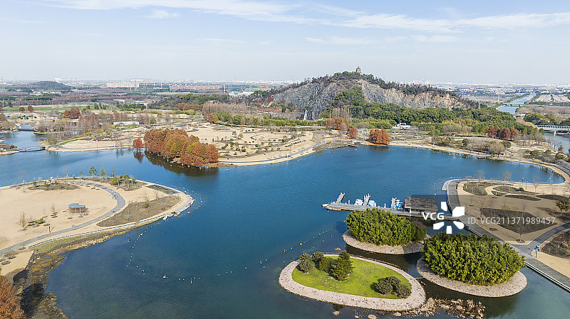 航拍上海辰山植物园图片素材