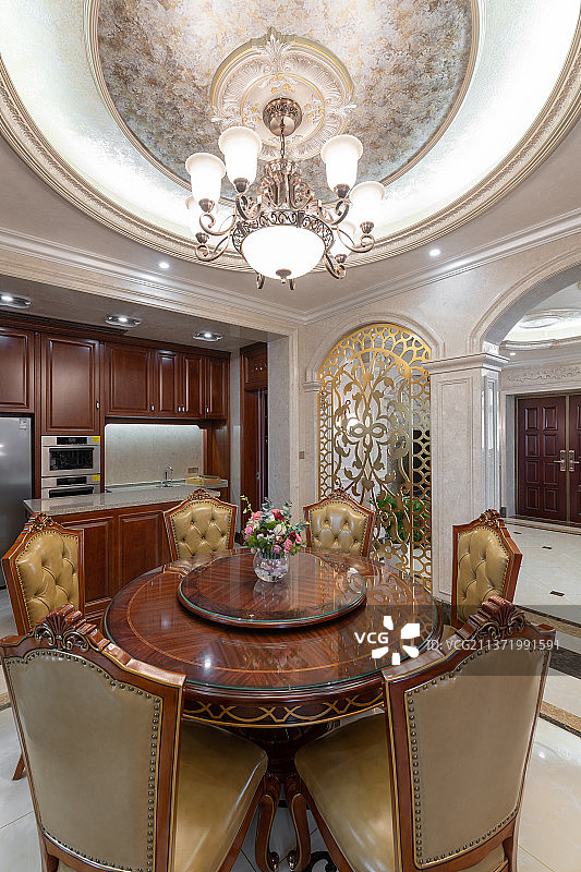 中国江苏南通别墅装修设计空间实景展示图片素材