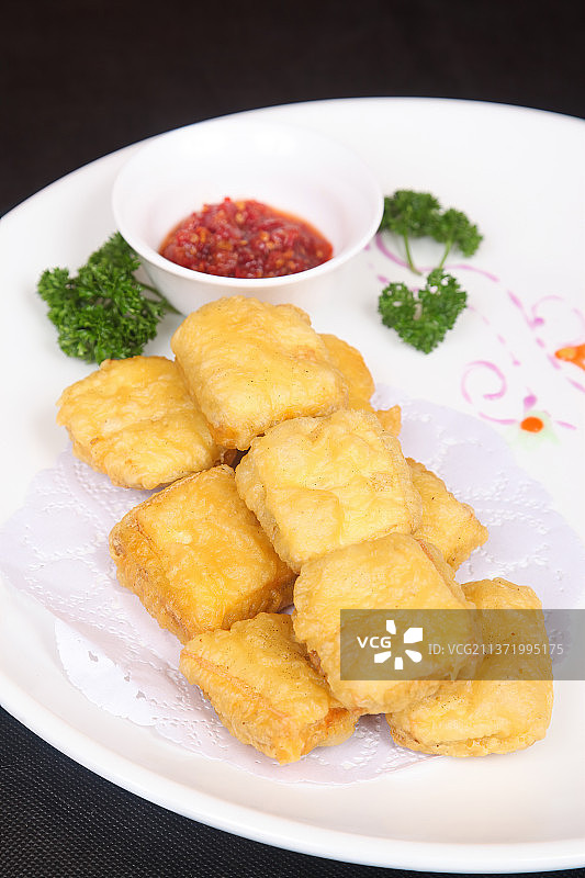 中餐美食-香炸臭豆腐图片素材