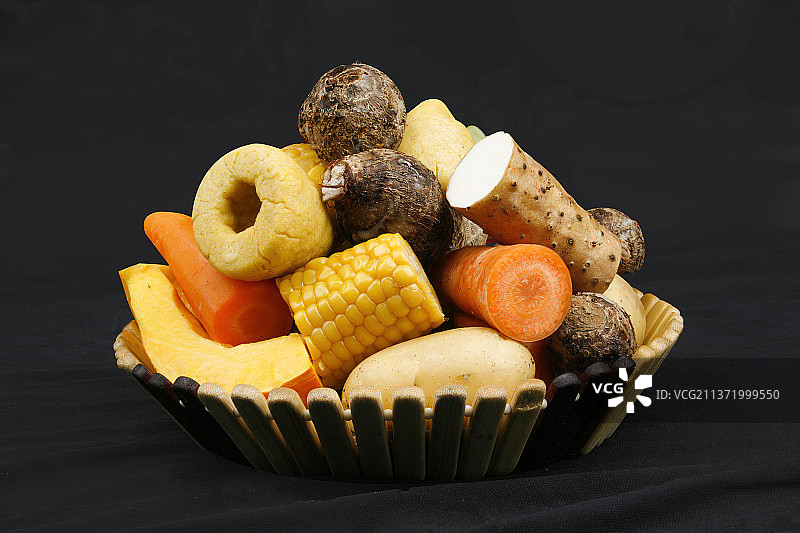 中餐美食-粗粮拼盘图片素材