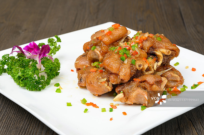 中餐美食-脆皮猪手图片素材