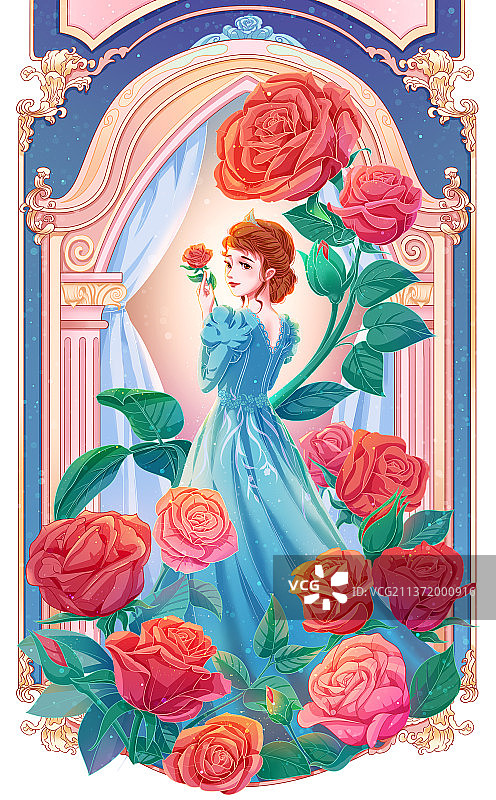 唯美插画图片素材