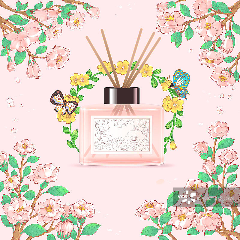 香薰插画图片素材