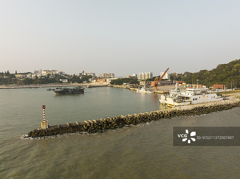 汕头莱芜渡口码头图片素材