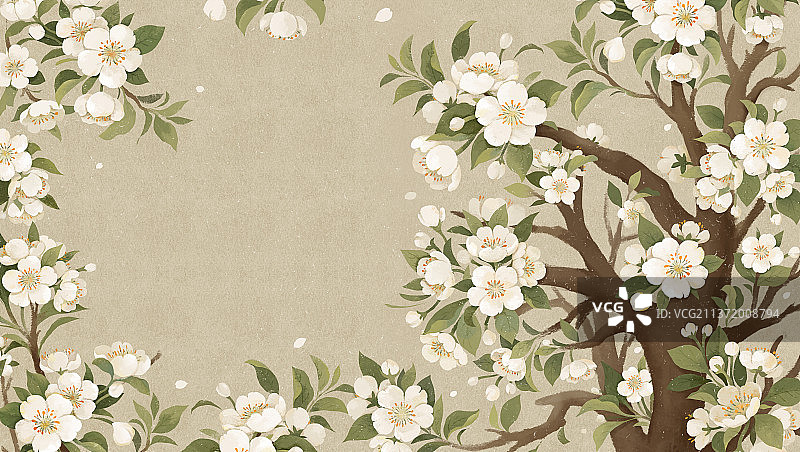 惊蛰节气插画图片素材