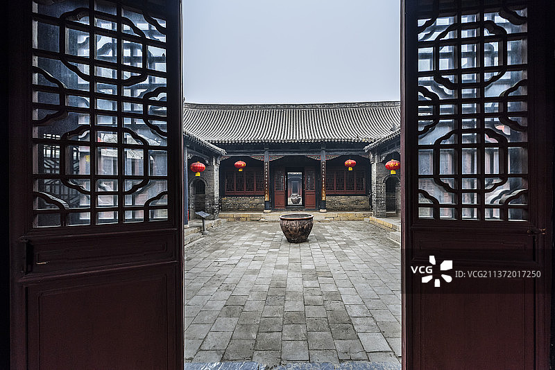 古建筑河南马氏庄园图片素材