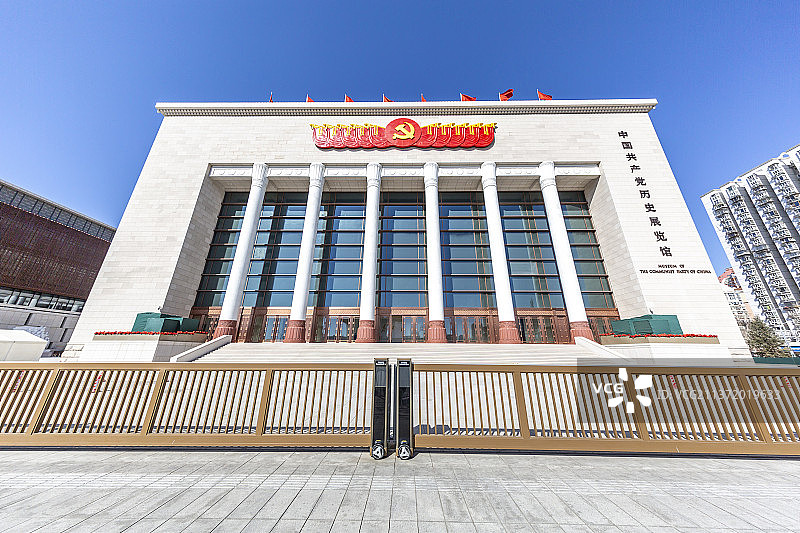 宏伟壮观的中国共产党历史展览馆图片素材