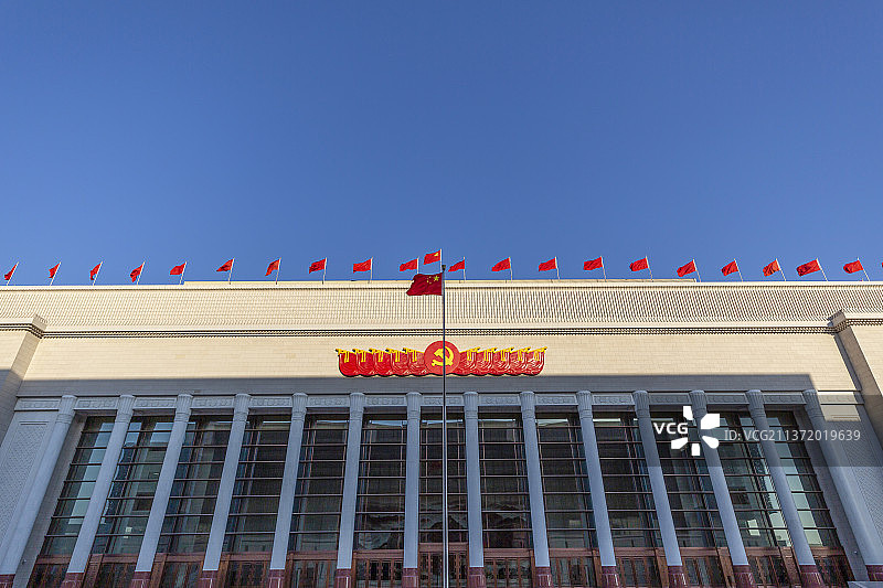 宏伟壮观的中国共产党历史展览馆图片素材