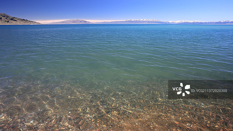 赛里木湖西岸图片素材
