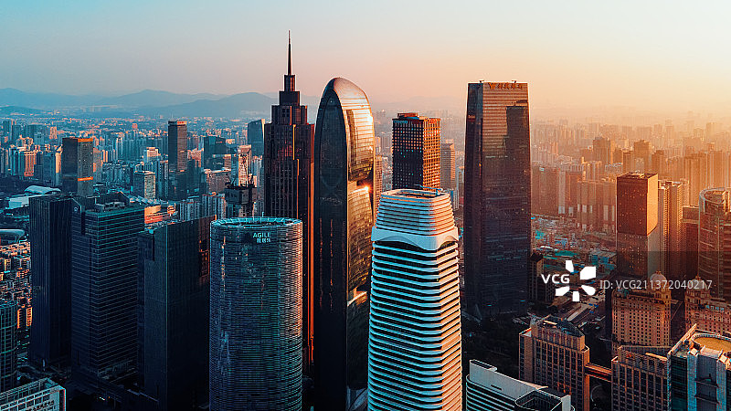 广州天河区航拍图片素材