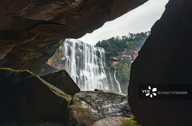 十丈洞大瀑布图片素材