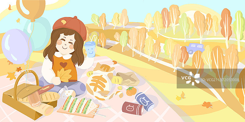 秋 插画 海报图片素材