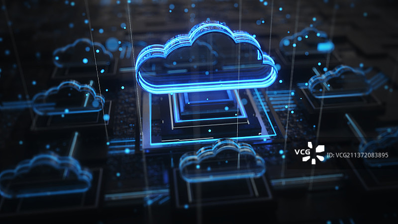 芯片酷炫创意科技场景图片素材