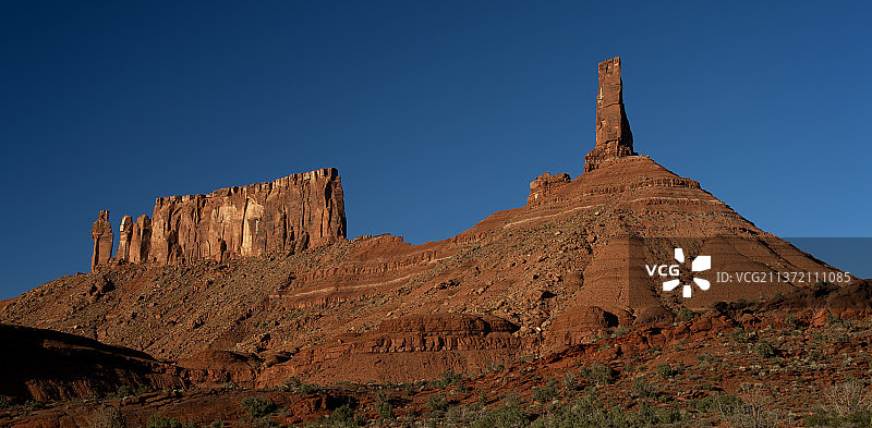 城堡谷：众多西部电影取景地，美国犹他州图片素材
