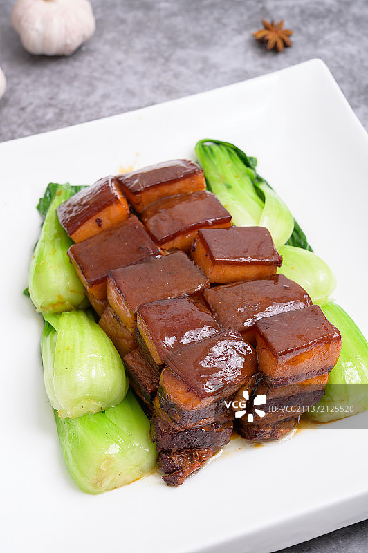 中餐美食-东坡肉图片素材