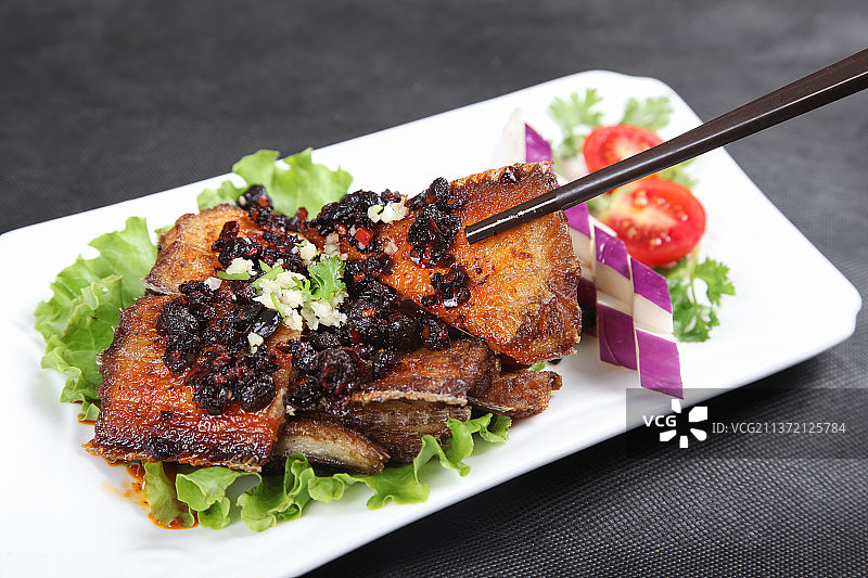 中餐美食-酥骨带鱼图片素材