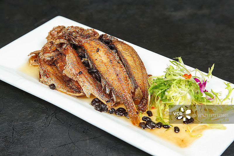 中餐美食-豉香黄花鱼图片素材