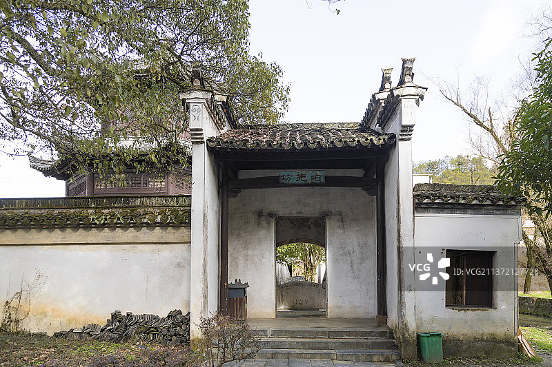 江西婺源李坑风景区风光图片素材