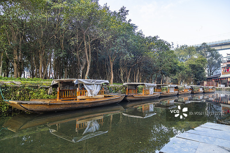 江西婺源李坑风景区风光图片素材