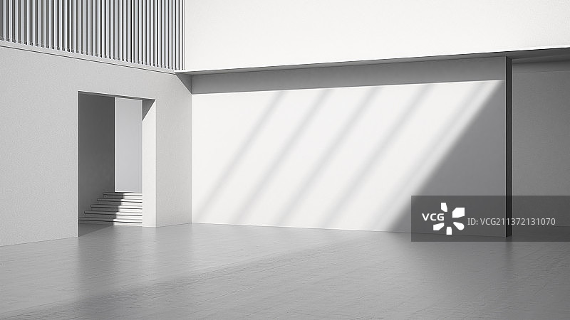 创意水泥室内明亮场景图片素材