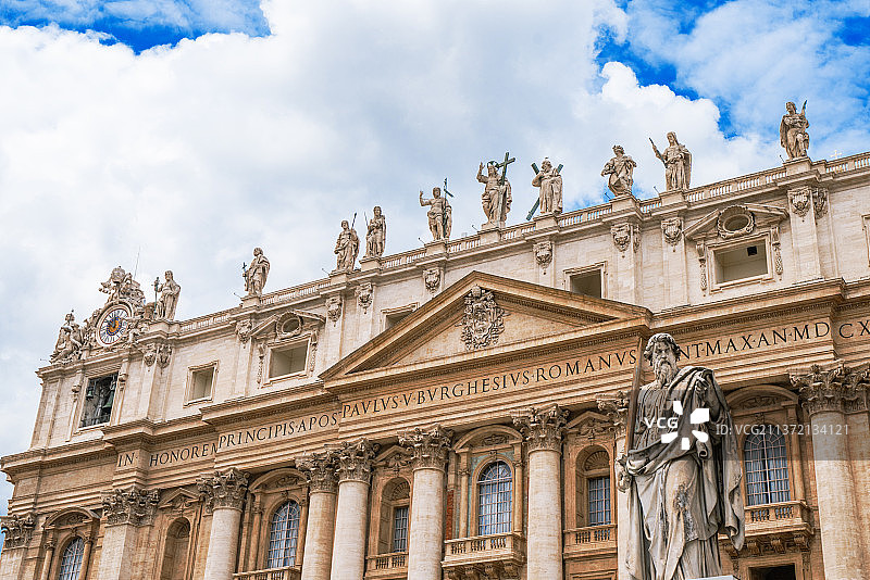 梵蒂冈圣彼得大教堂图片素材