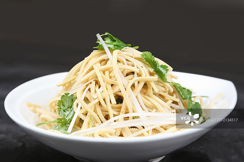 中餐美食-凉拌豆腐丝图片素材