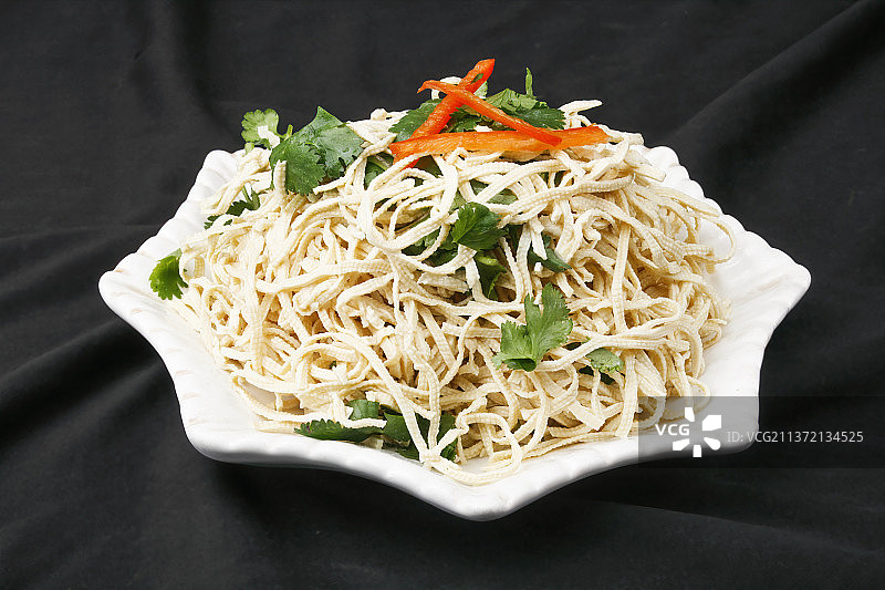 中餐美食-凉拌豆腐丝图片素材