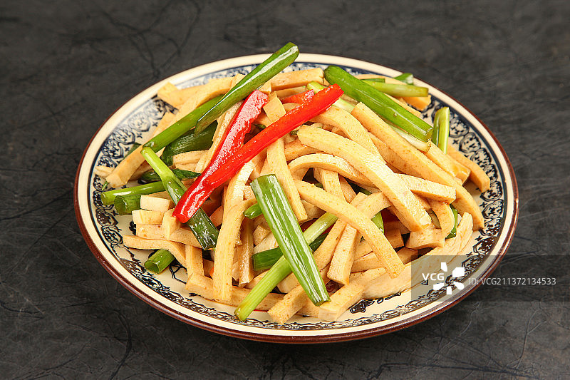 中餐美食-凉拌干豆腐图片素材