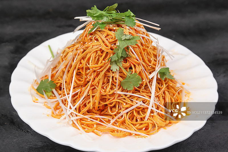 中餐美食-凉拌云豆丝图片素材