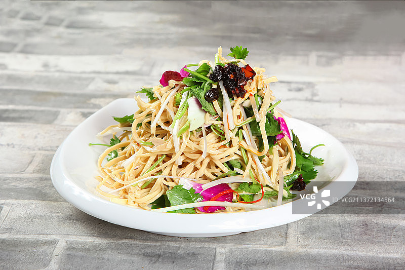 中餐美食-凉拌油豆丝图片素材