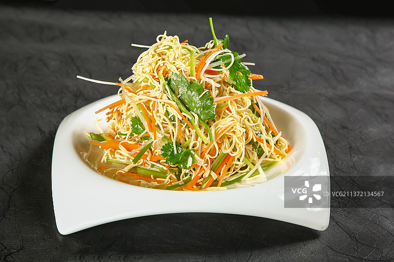 中餐美食-凉拌油豆丝图片素材