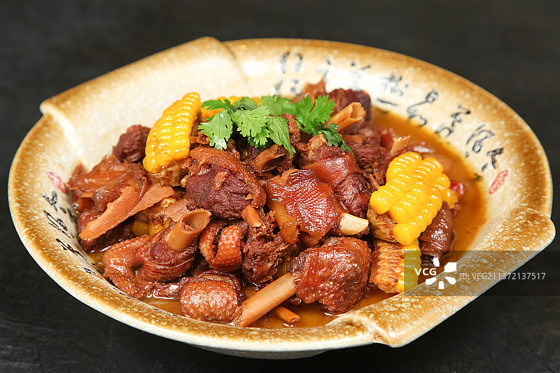 中餐美食-东北炖大鹅图片素材