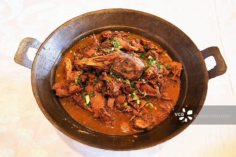 中餐美食-东北炖大鹅图片素材