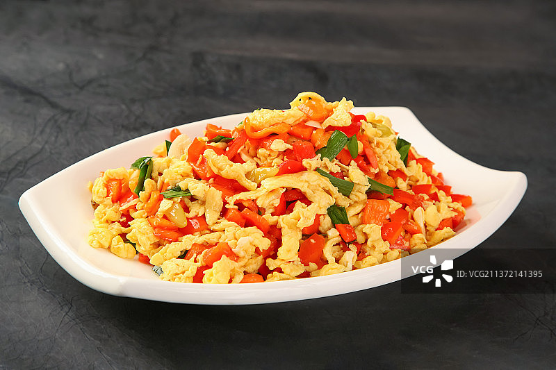 中餐美食-剁椒炒鸡蛋图片素材