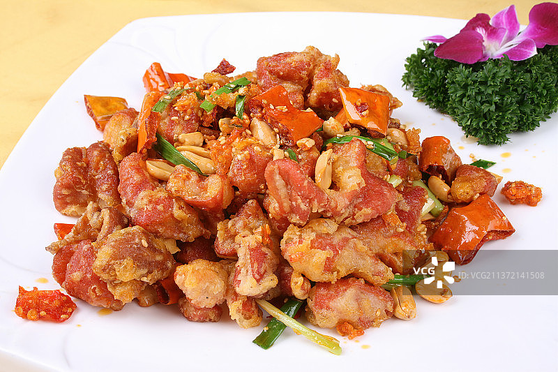 中餐美食-风味烧肥肠图片素材