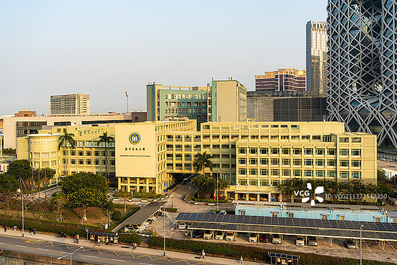 澳门科技大学与Morpheus摩珀斯酒店城市风光图片素材