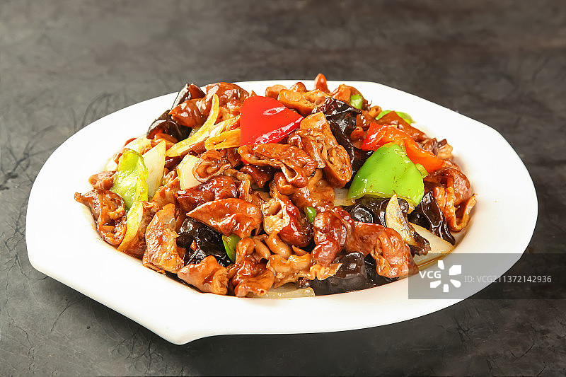 中餐美食-溜肥肠图片素材