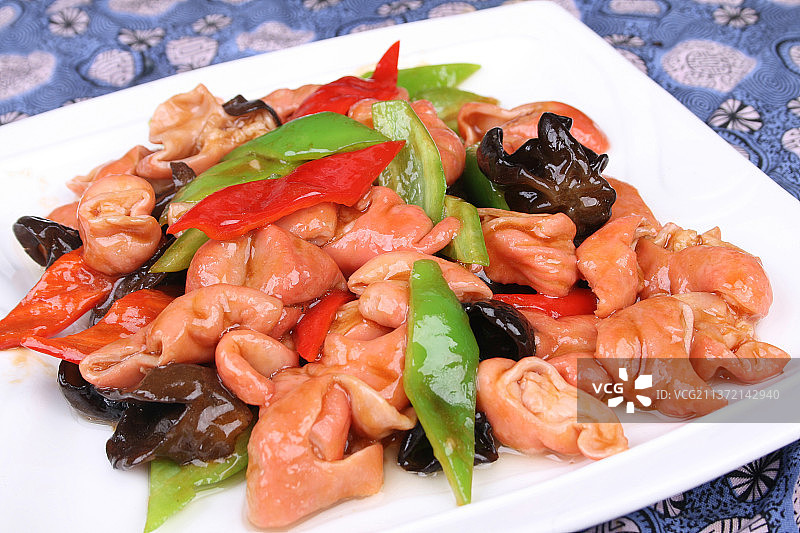 中餐美食-溜肥肠图片素材