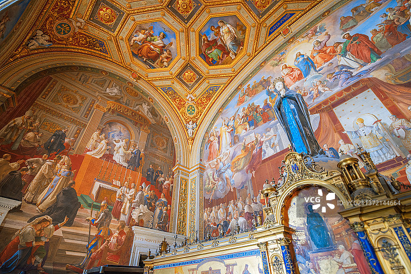 梵蒂冈博物馆拉斐尔画室图片素材