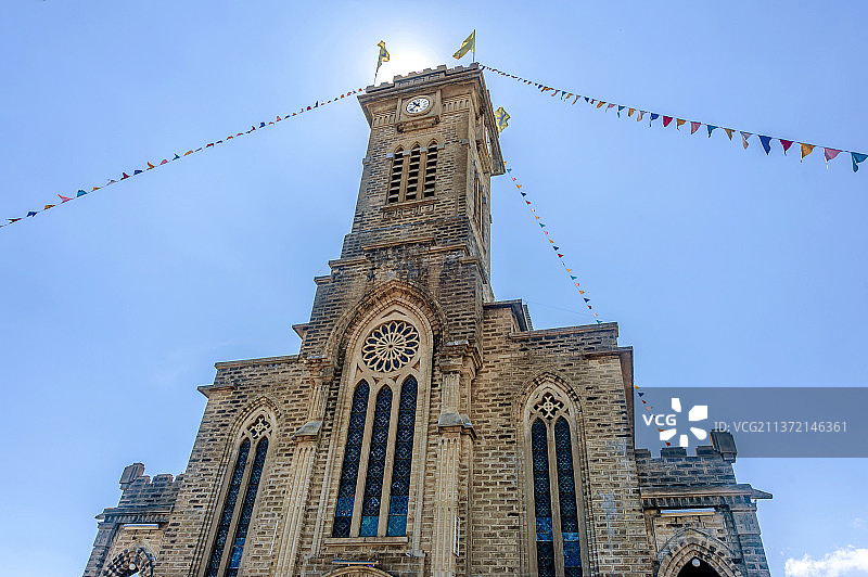 亚洲越南庆和省芽庄大教堂图片素材