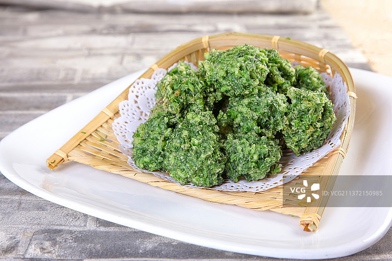 中餐美食-蔬菜丸子图片素材